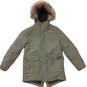 Eddie Bauer kids Olive Green Parka Coat